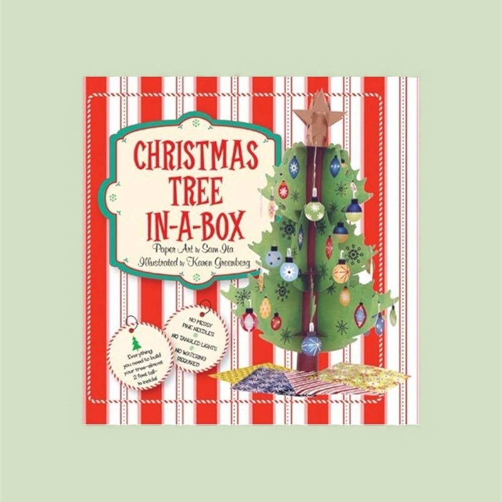 Sterling Christmas Tree In-A-Box. Beautiful paper art tree kit, 22” tall.